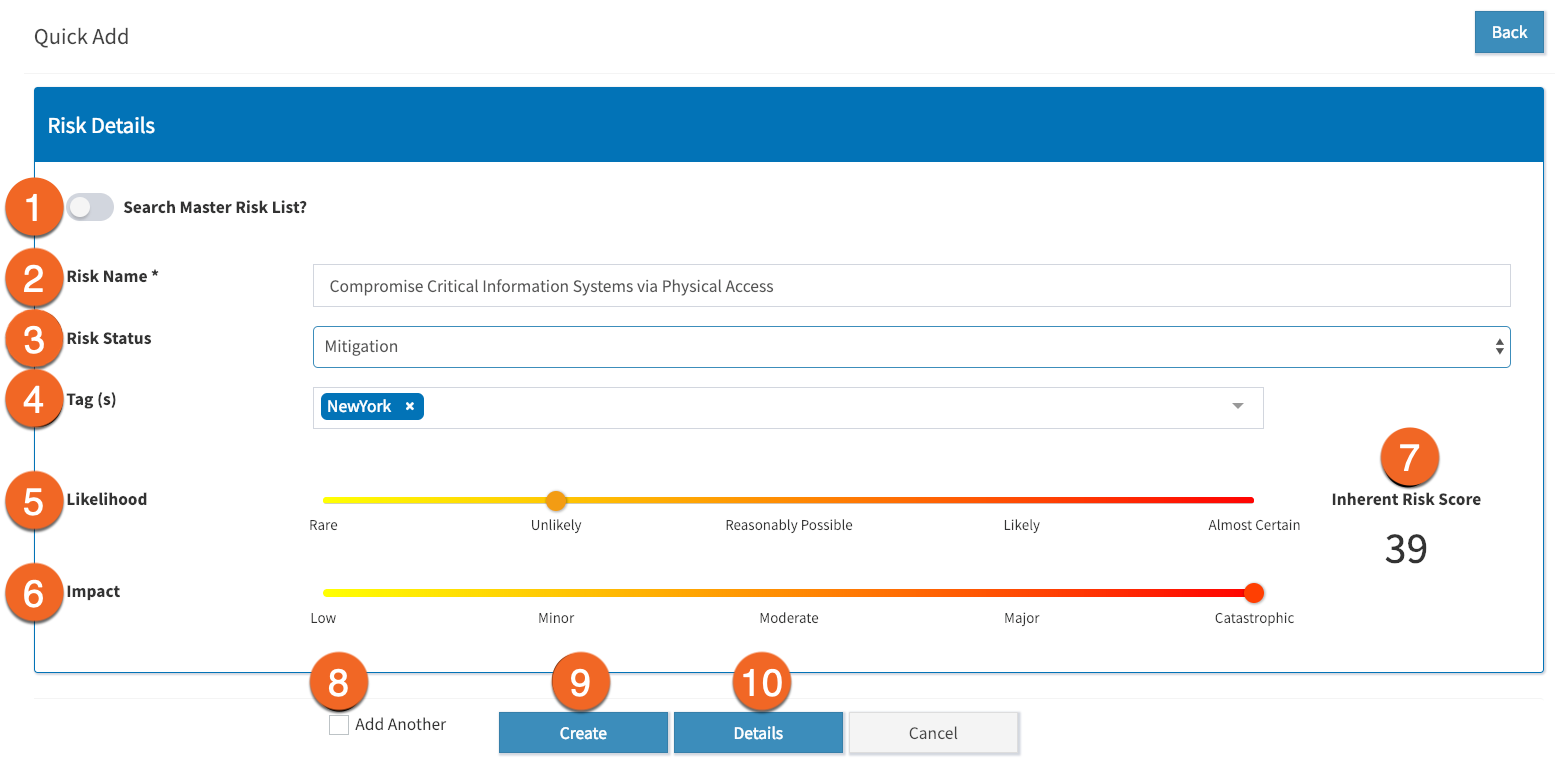 KCM GRC Risk Management Risk Register Knowledge Base
