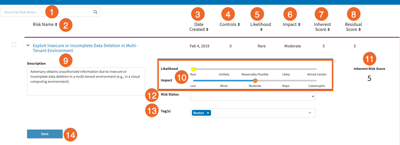 KCM GRC Risk Management Risk Register Knowledge Base