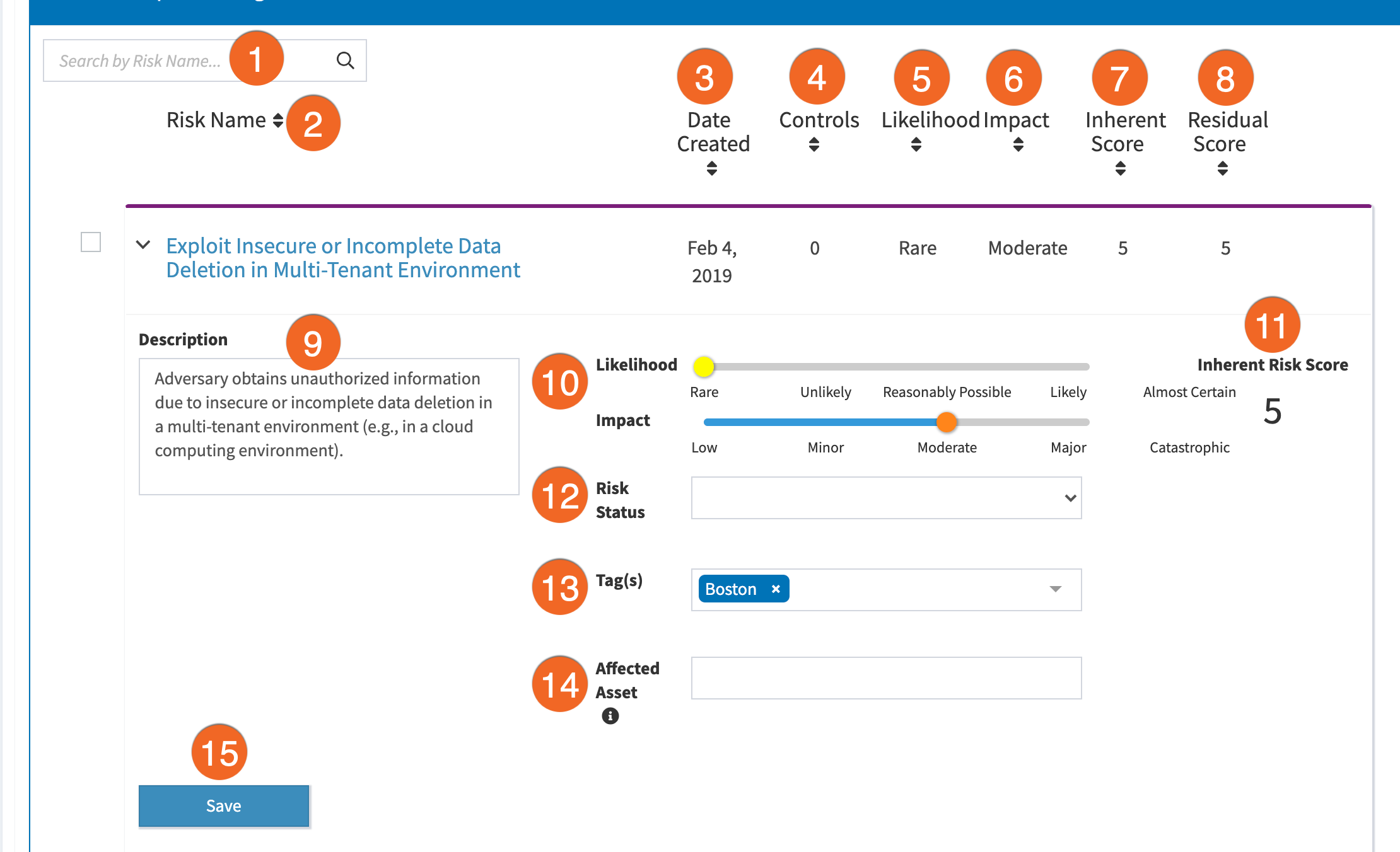 KCM GRC Risk Management Risk Register Knowledge Base